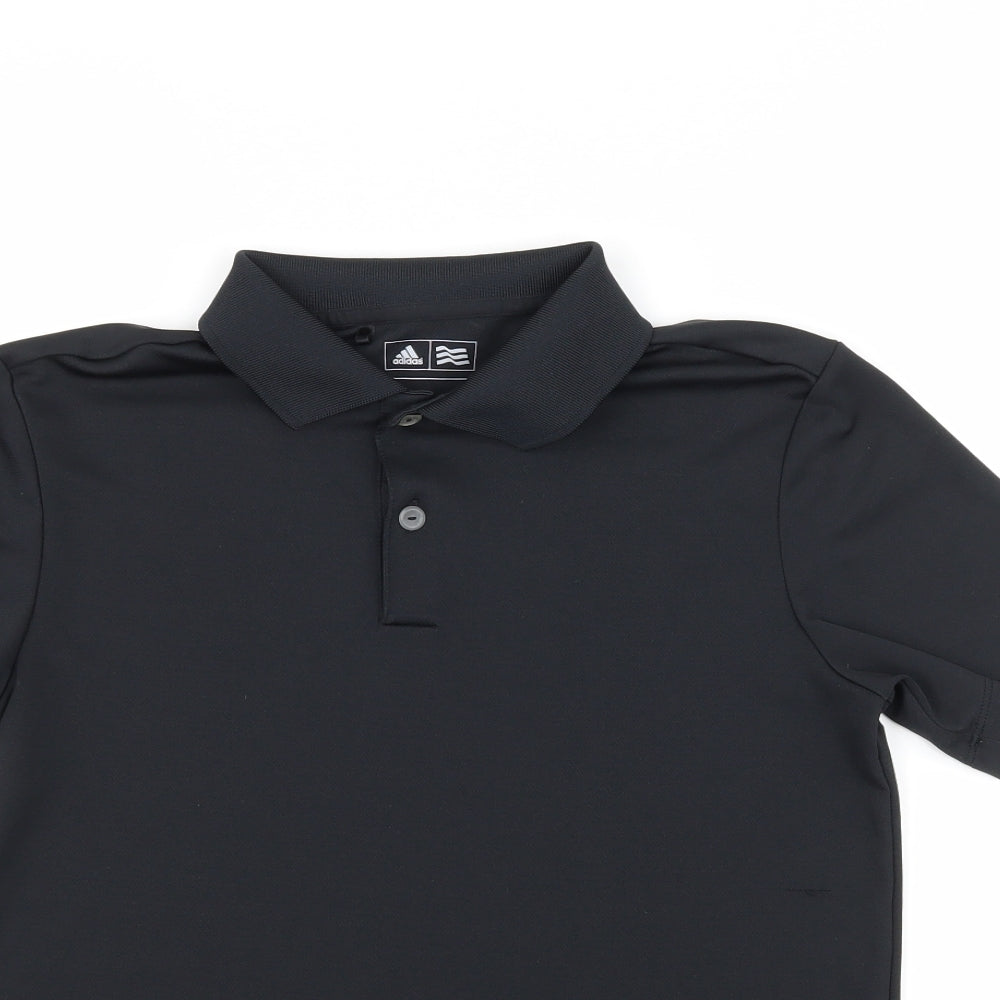 adidas Boys Black  Jersey Basic T-Shirt Size M
