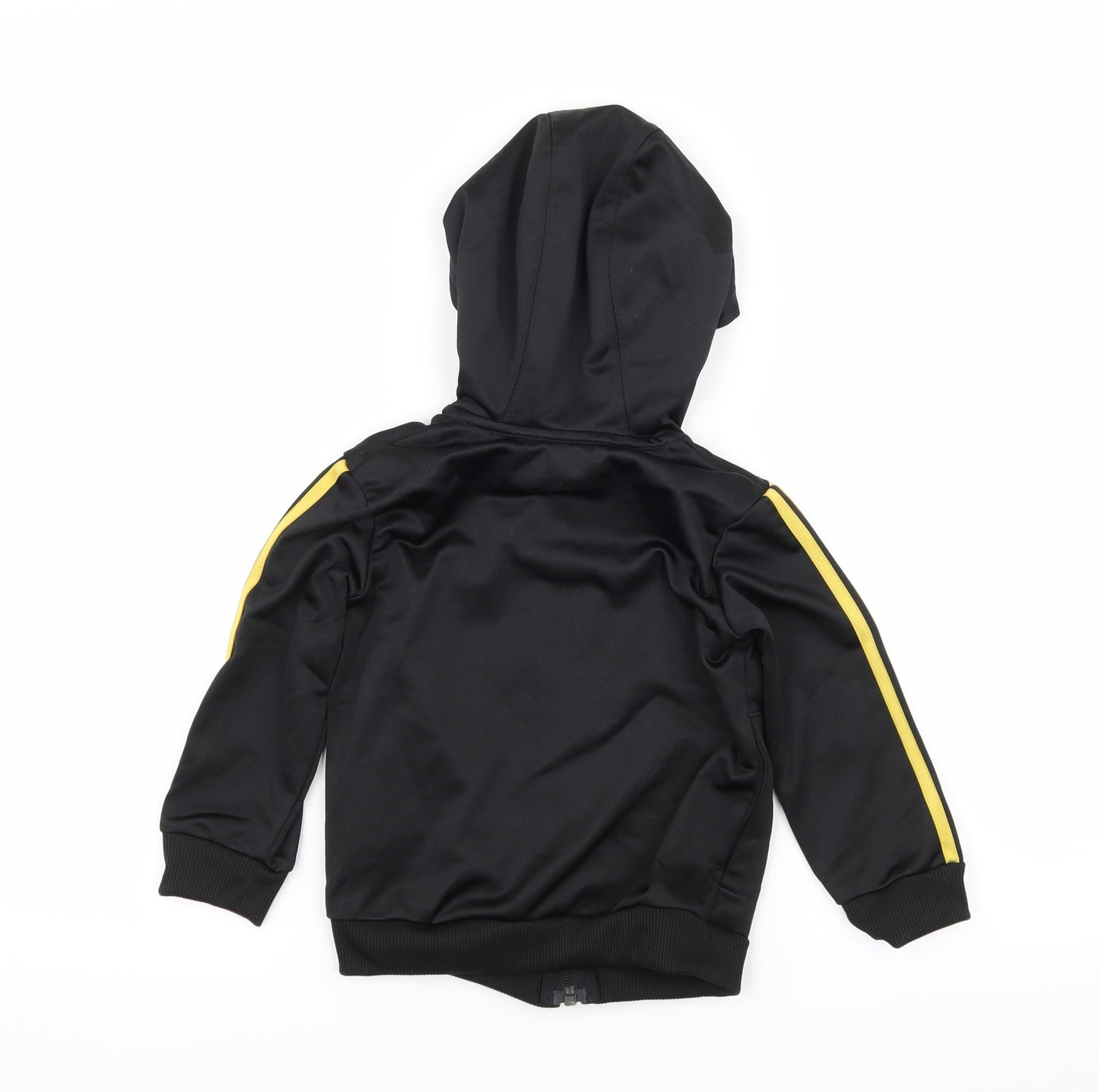 adidas Boys Black Striped Jersey Jacket  Size 18-24 Months