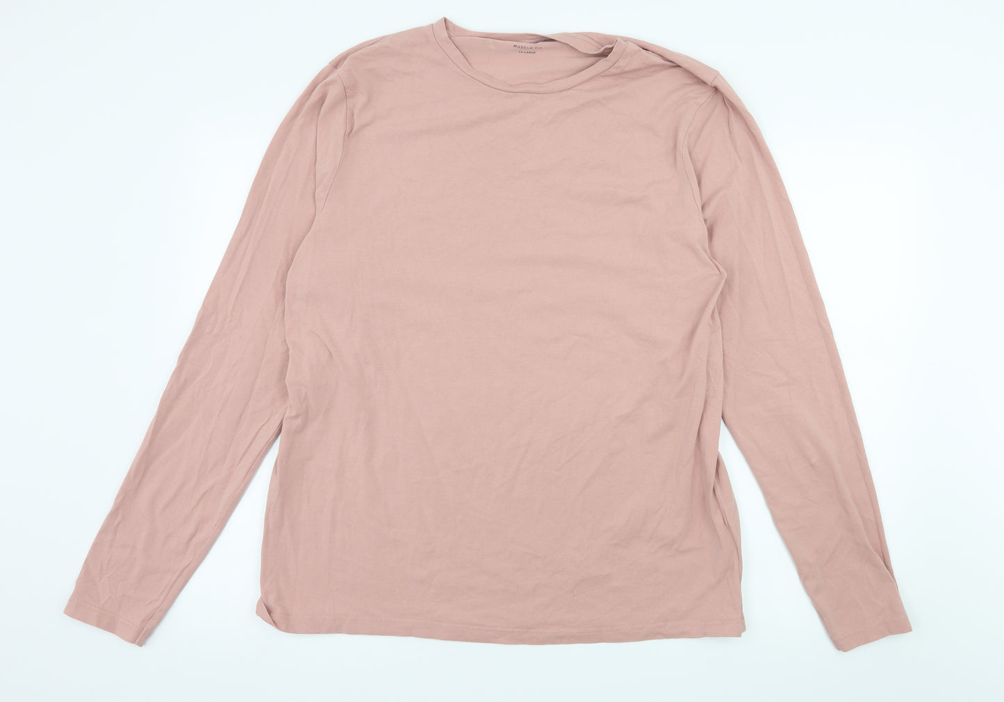 River Island Mens Pink  Jersey  T-Shirt Size 2XL