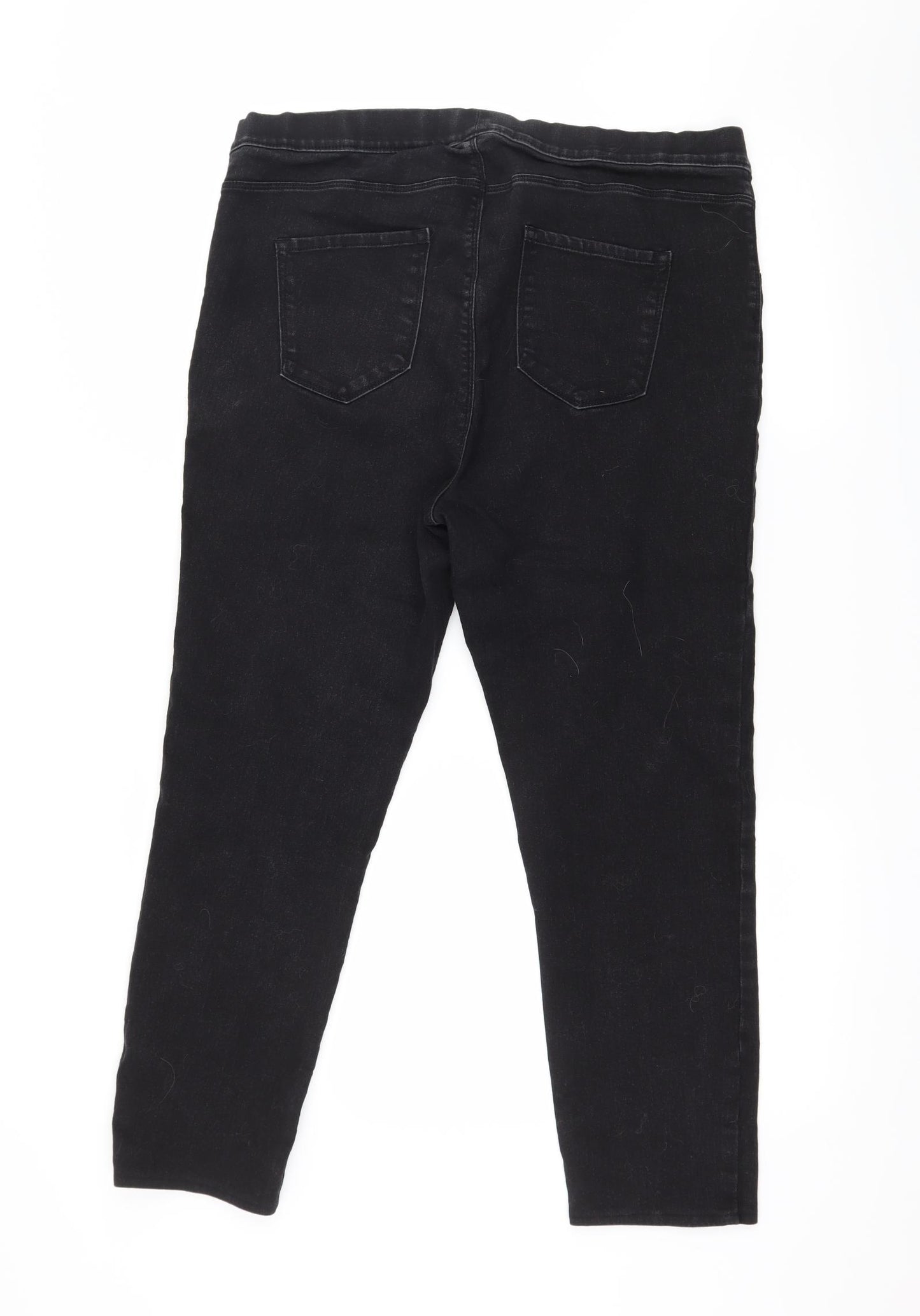 George Womens Black  Denim Jegging Jeans Size 20 L25 in