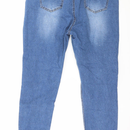 Missguided Womens Blue  Denim Skinny Jeans Size 18 L28 in