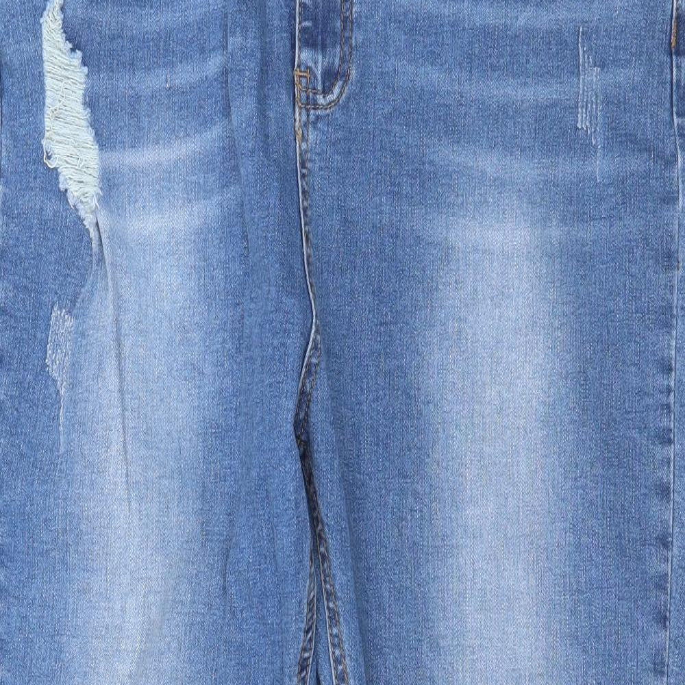 Missguided Womens Blue  Denim Skinny Jeans Size 18 L28 in