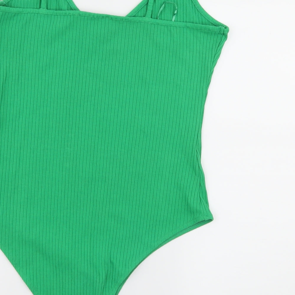 Priamrk Womens Green  Jersey Bodysuit One-Piece Size 12