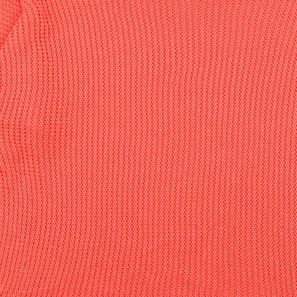 Collezione Gaia Womens Orange  Knit Pullover Jumper Size S