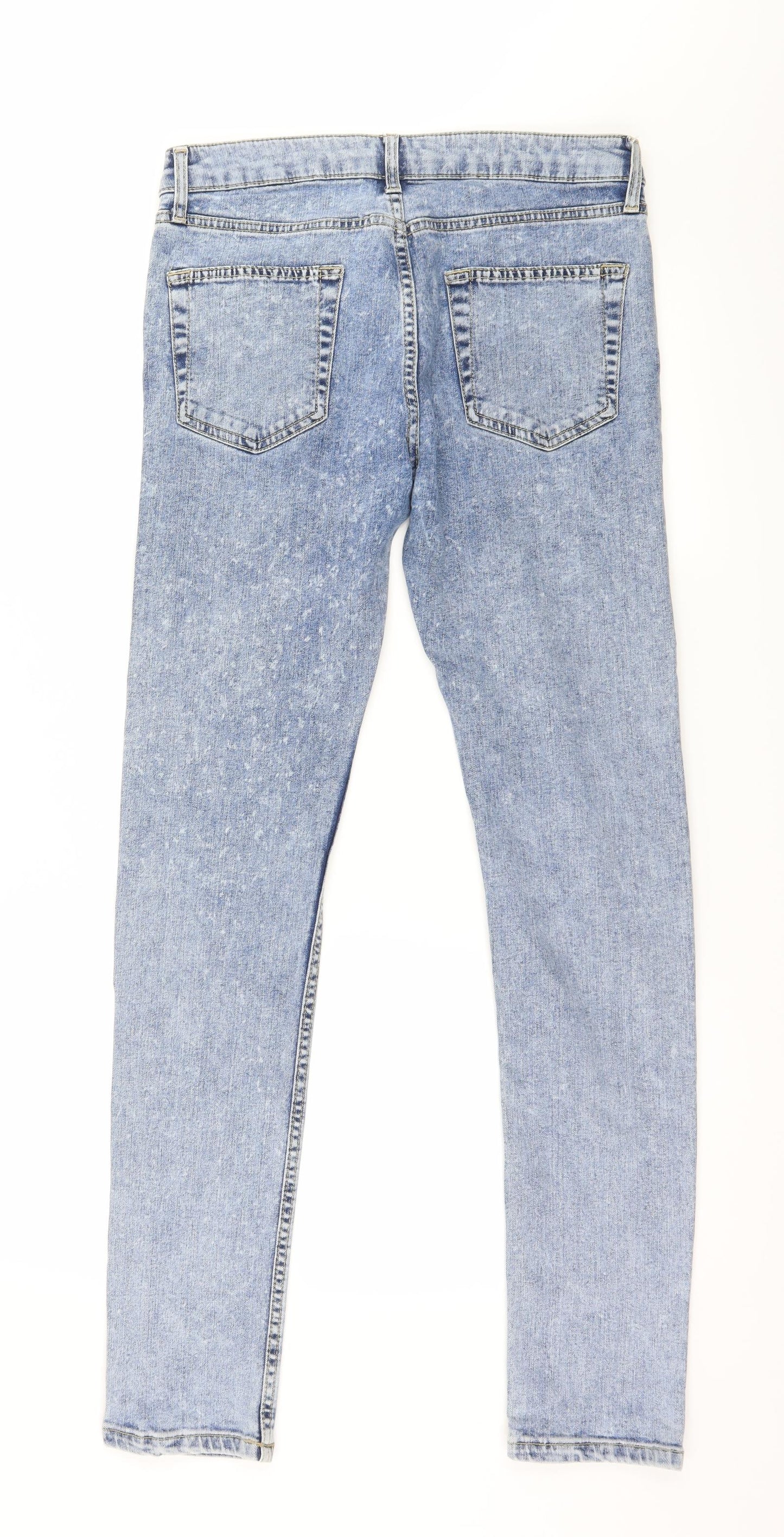 Topman Mens Blue  Denim Skinny Jeans Size 30 in L32 in