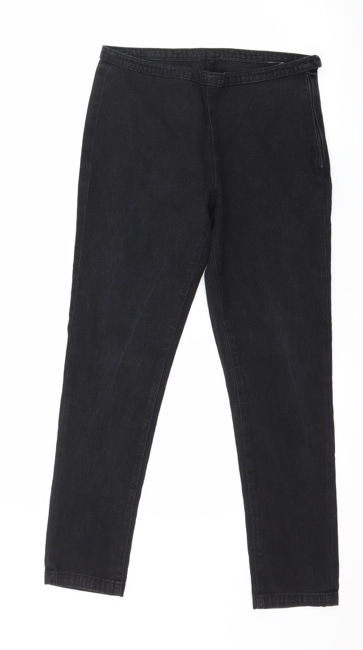 Preworn Womens Black Denim Jegging Jeans Size 30 in L26 in