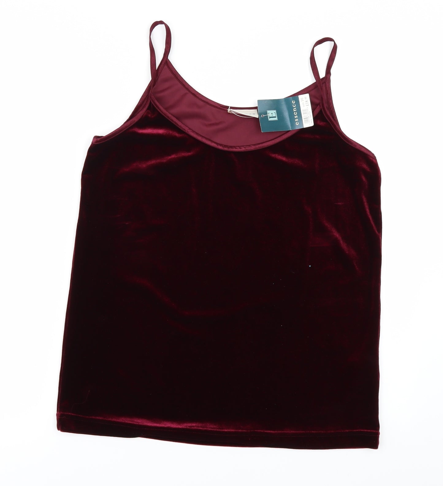 essence Womens Red   Camisole Blouse Size 16