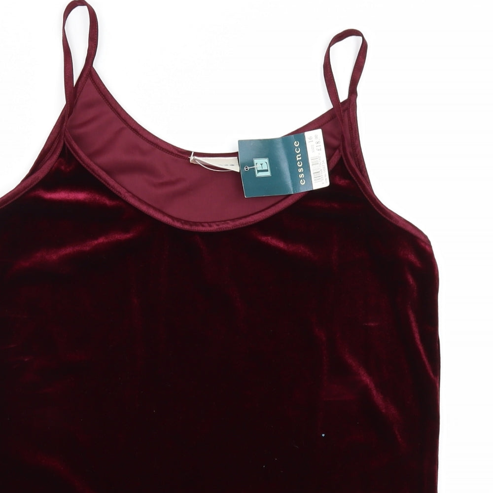 essence Womens Red   Camisole Blouse Size 16