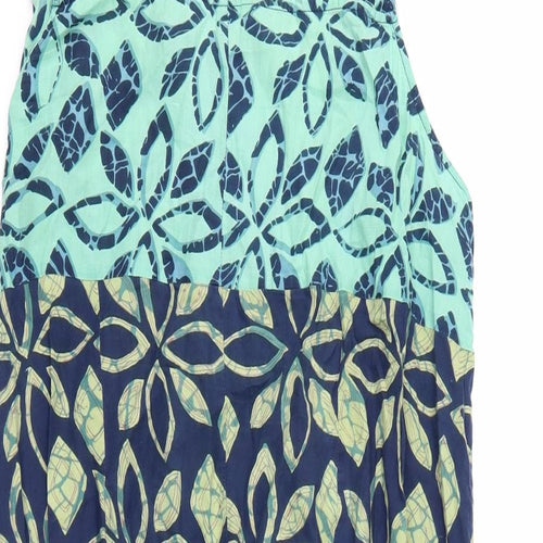 Debenhams Womens Green Floral  A-Line  Size 18
