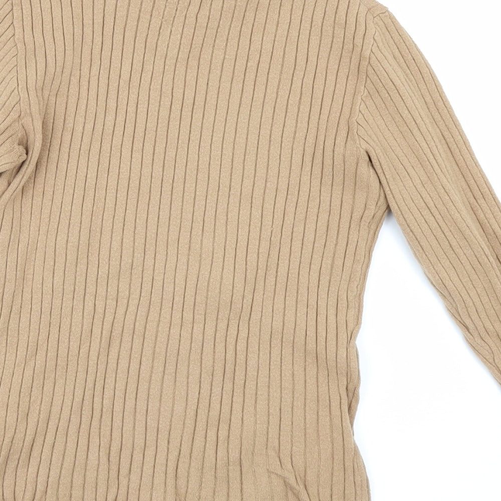 Primark Womens Gold   Pullover Jumper Size M