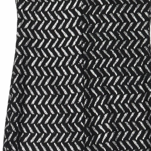 River Island Womens Black Geometric  Mini  Size 10