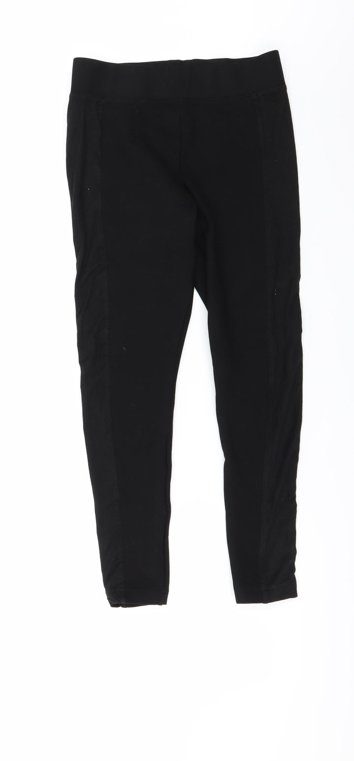 Topshop Womens Black Trousers Size 10 L25 in