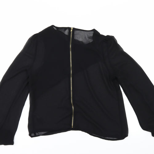 Miss Selfridge Womens Black   Tunic Blouse Size 10