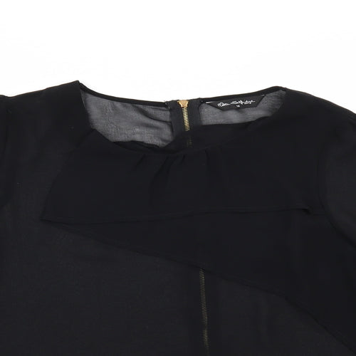 Miss Selfridge Womens Black   Tunic Blouse Size 10
