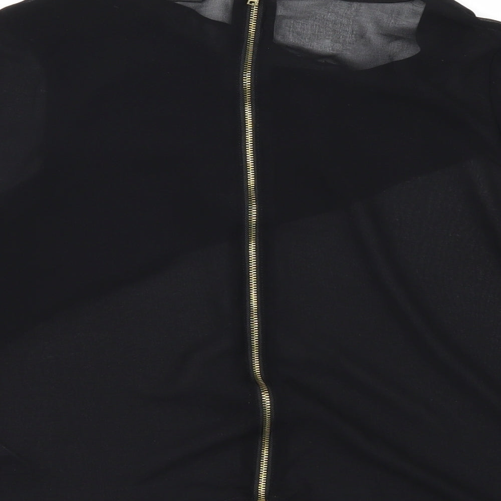 Miss Selfridge Womens Black   Tunic Blouse Size 10
