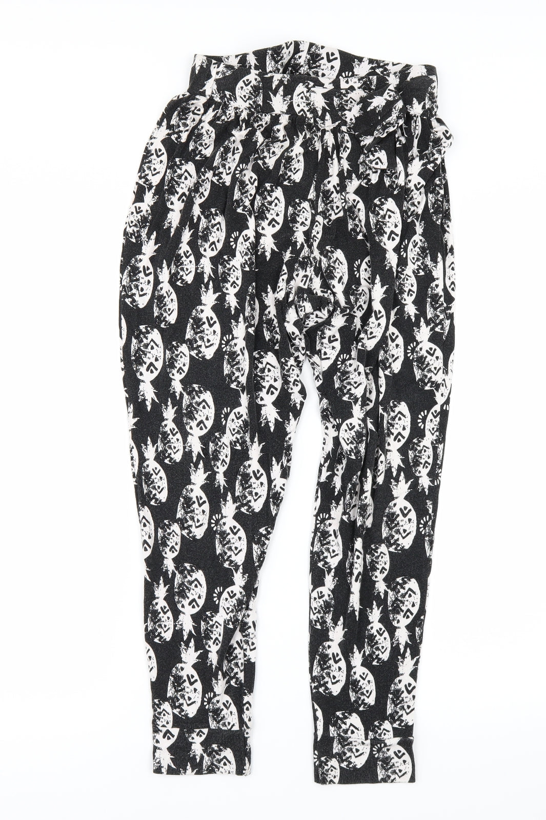 George Girls Black Geometric  Bloomer Trousers Size 11-12 Years
