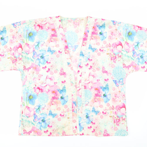 Matalan Girls Multicoloured Floral  Kimono Blouse Size 12 Years