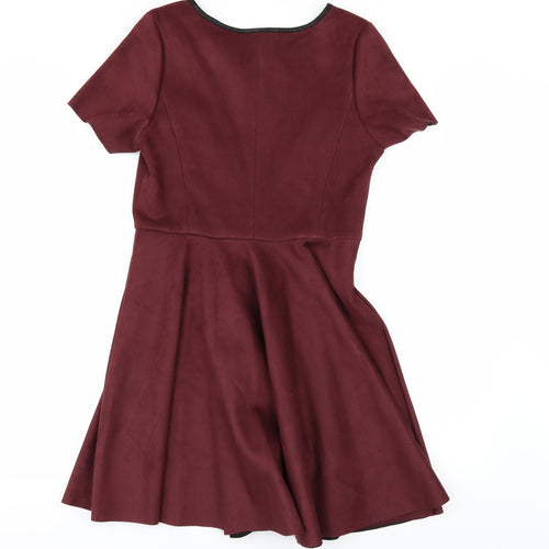 Candy Couture Girls Red   Skater Dress  Size 16 Years