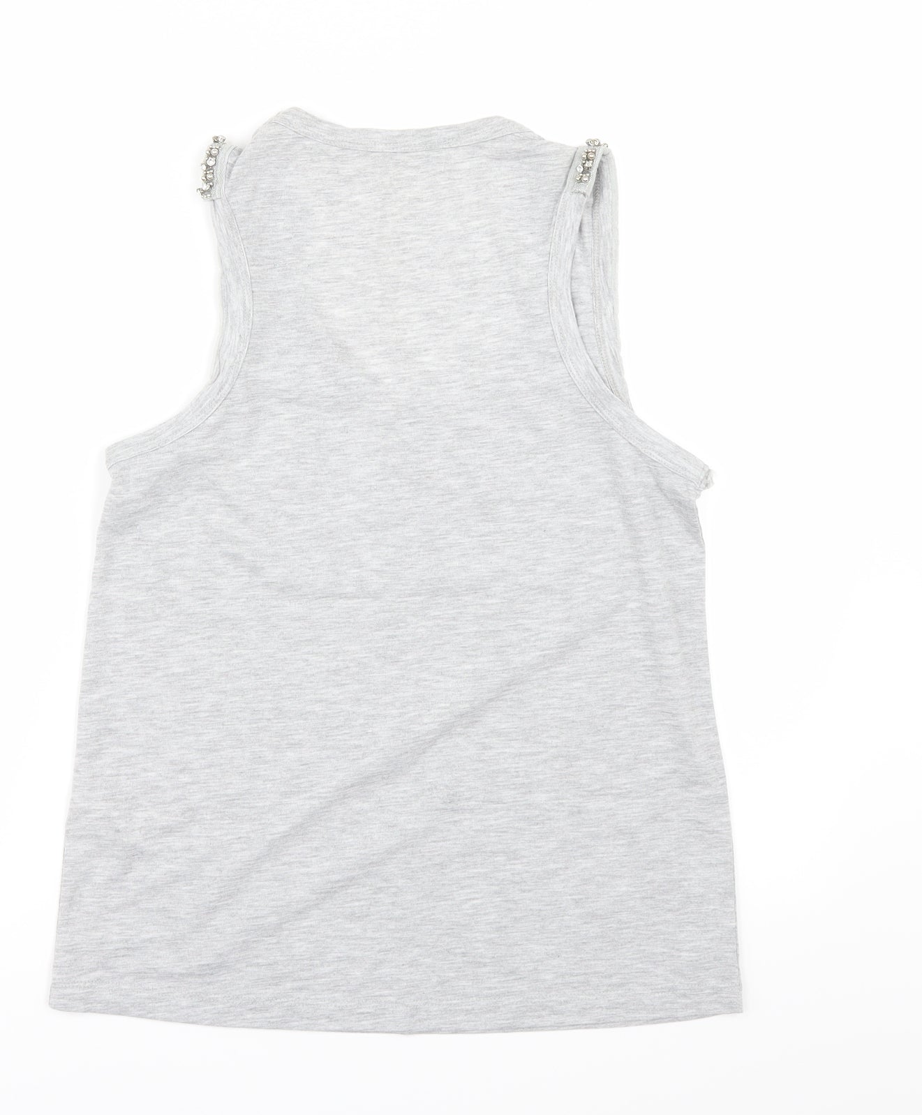 River Island Womens Grey   Basic T-Shirt Size 8