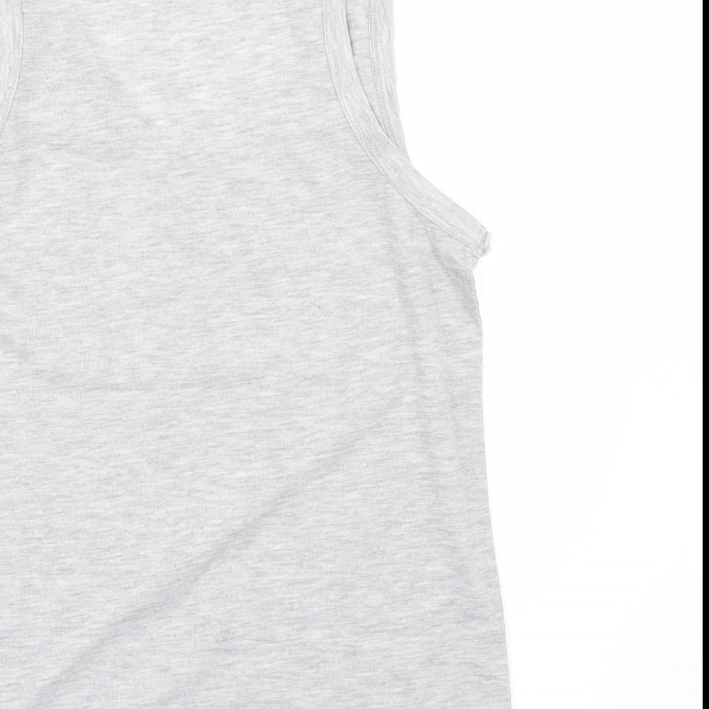 River Island Womens Grey   Basic T-Shirt Size 8