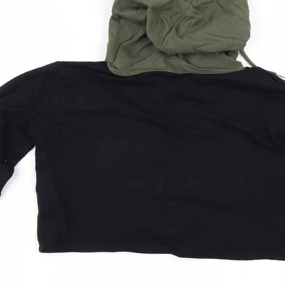 Select Womens Black   Full Zip Hoodie Size 6