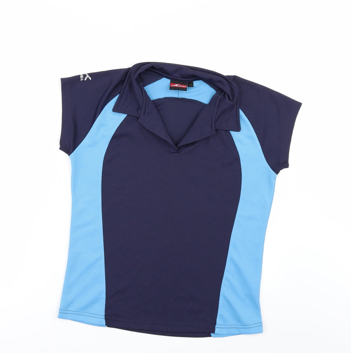 AKOA Womens Blue   Basic T-Shirt Size S