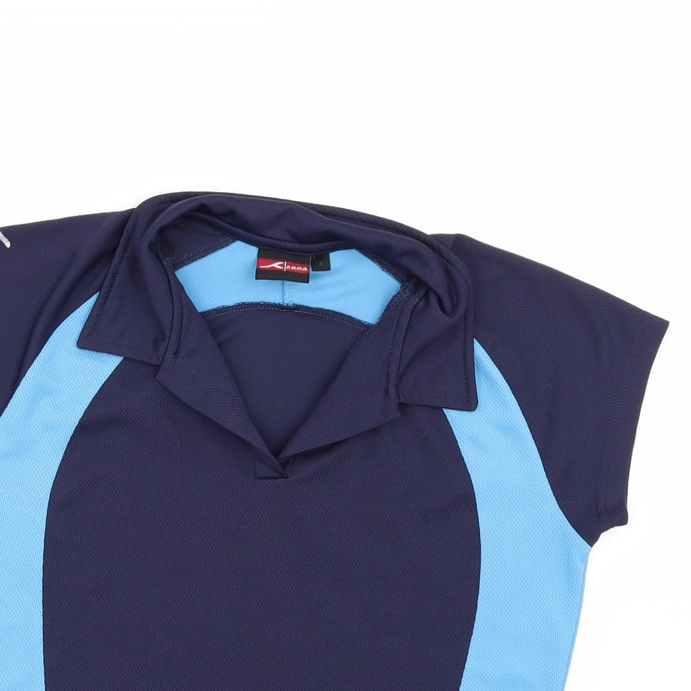 AKOA Womens Blue   Basic T-Shirt Size S