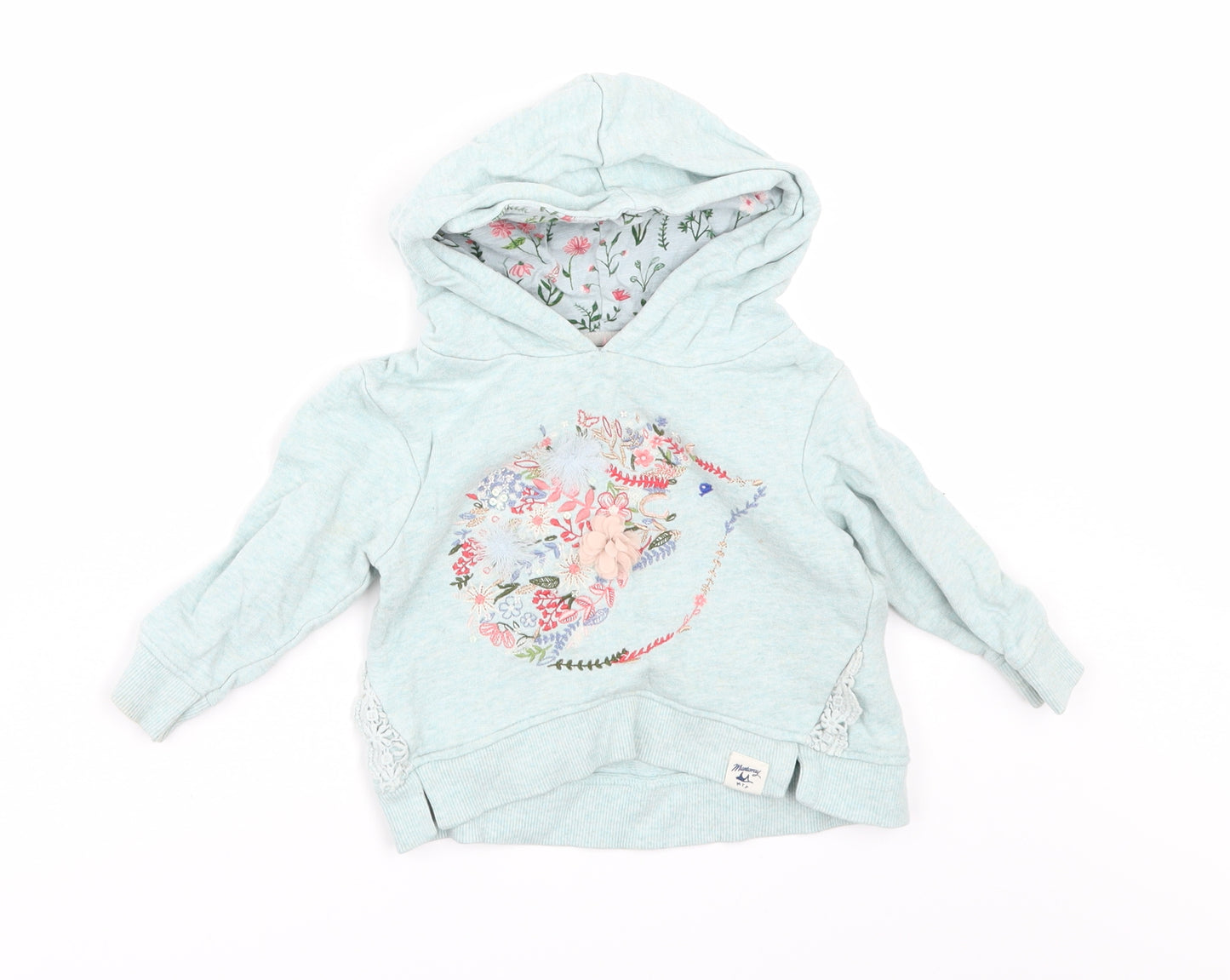 Debenhams Girls Green   Pullover Jumper Size 12-18 Months