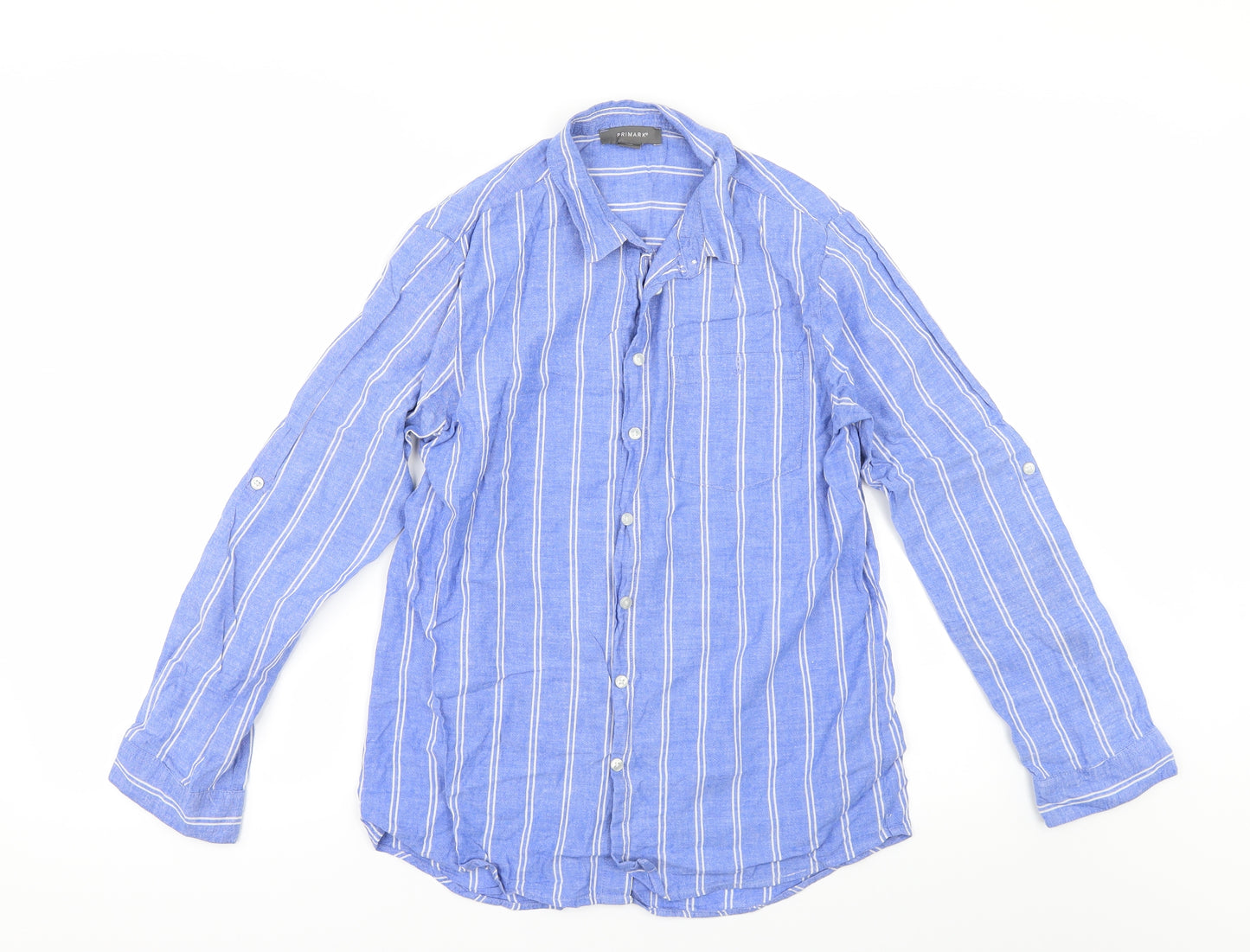 Primark Womens Beige Striped  Tunic Blouse Size 8