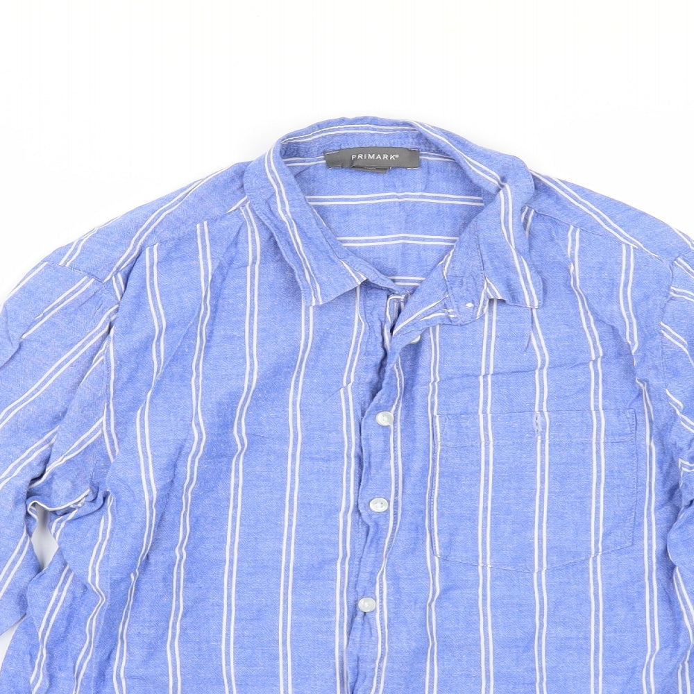 Primark Womens Beige Striped  Tunic Blouse Size 8