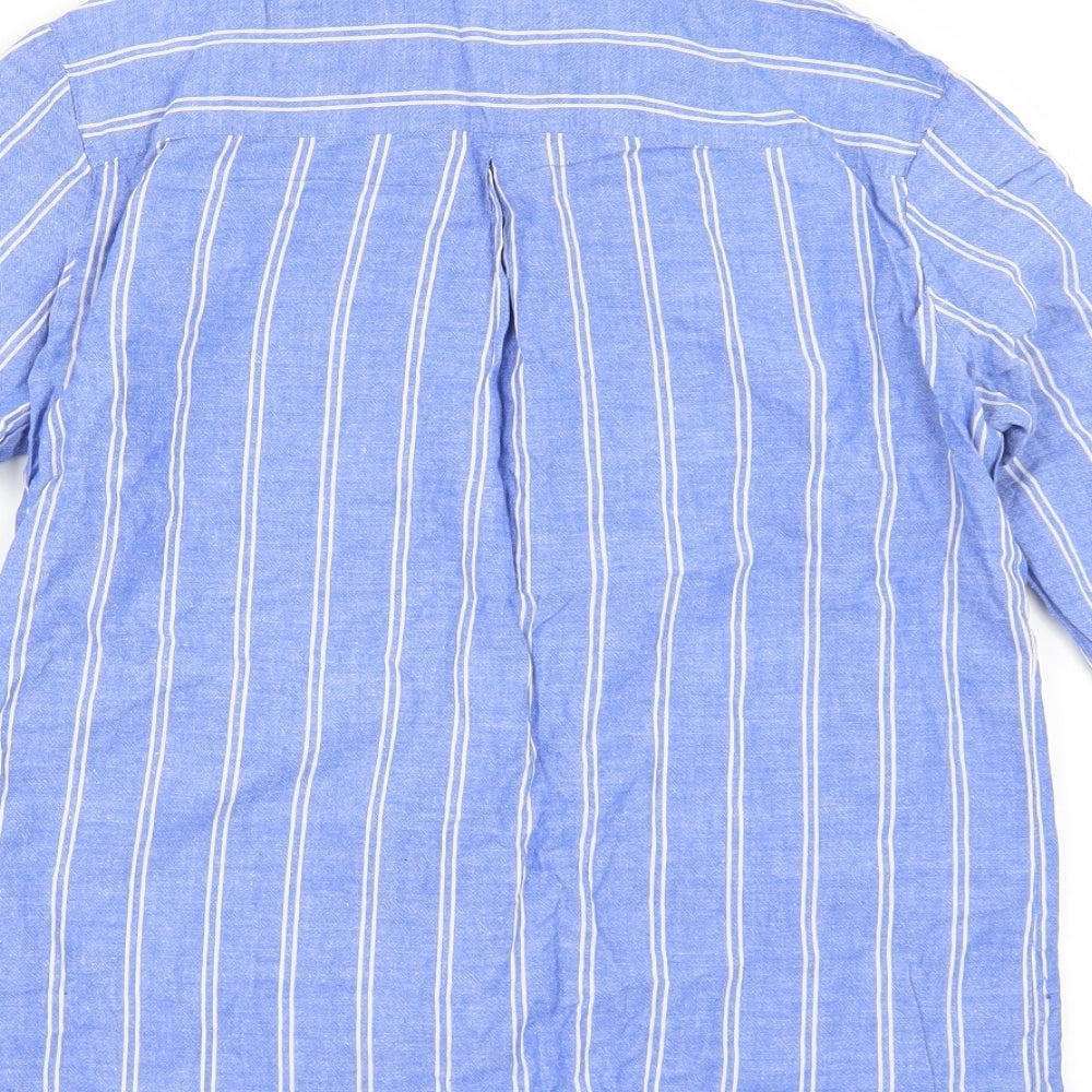 Primark Womens Beige Striped  Tunic Blouse Size 8