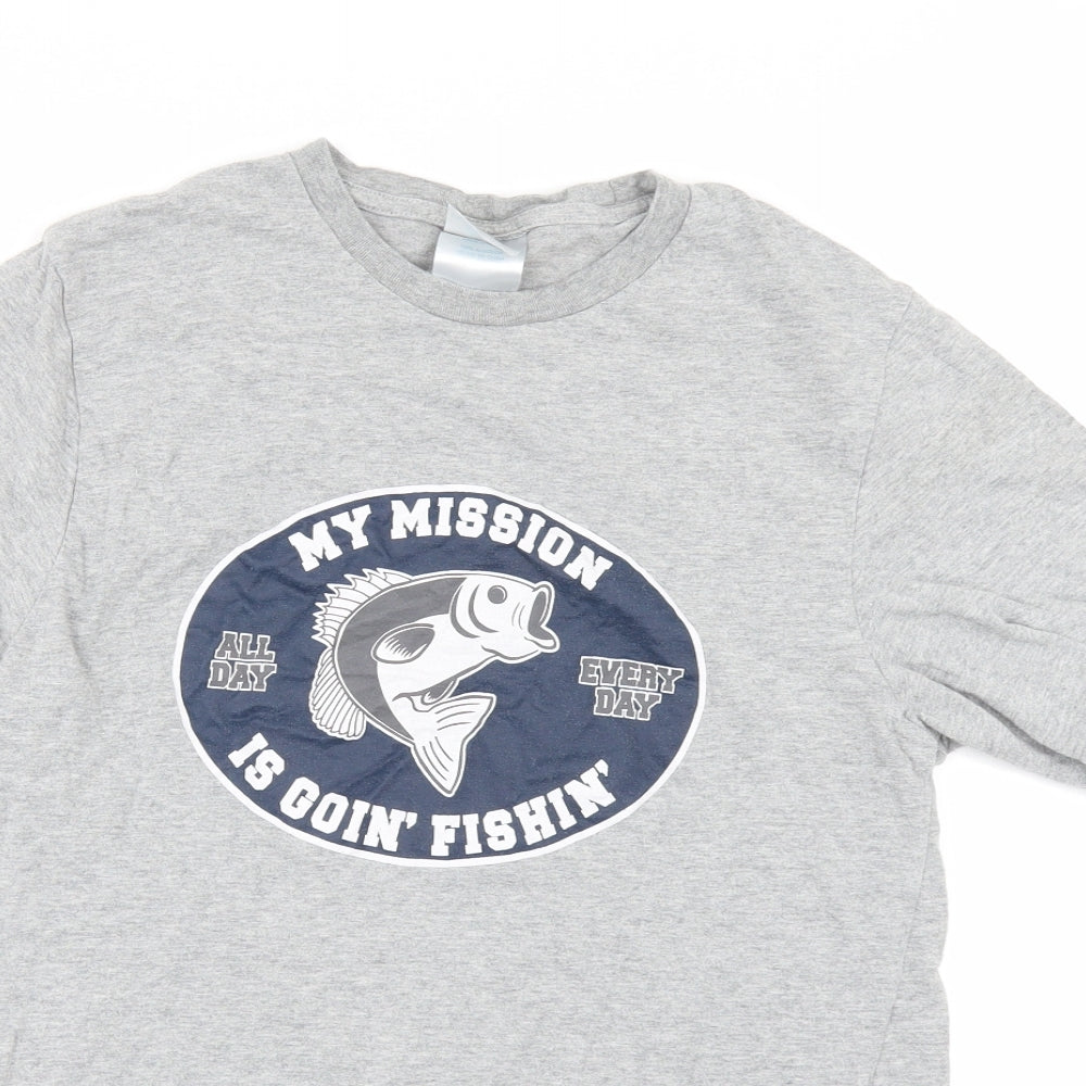 Melville cDirect Mens Grey    T-Shirt Size M