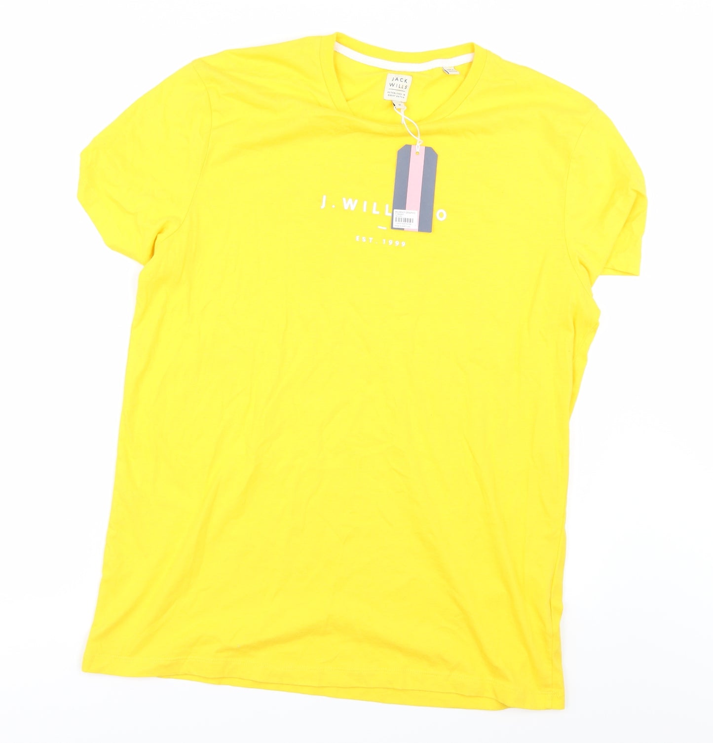Jack Wills Mens Yellow    T-Shirt Size M