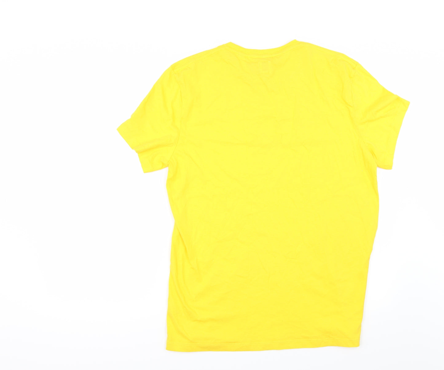 Jack Wills Mens Yellow    T-Shirt Size M