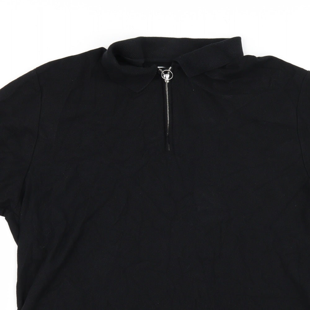 Topman Mens Black    Polo Size 2XL