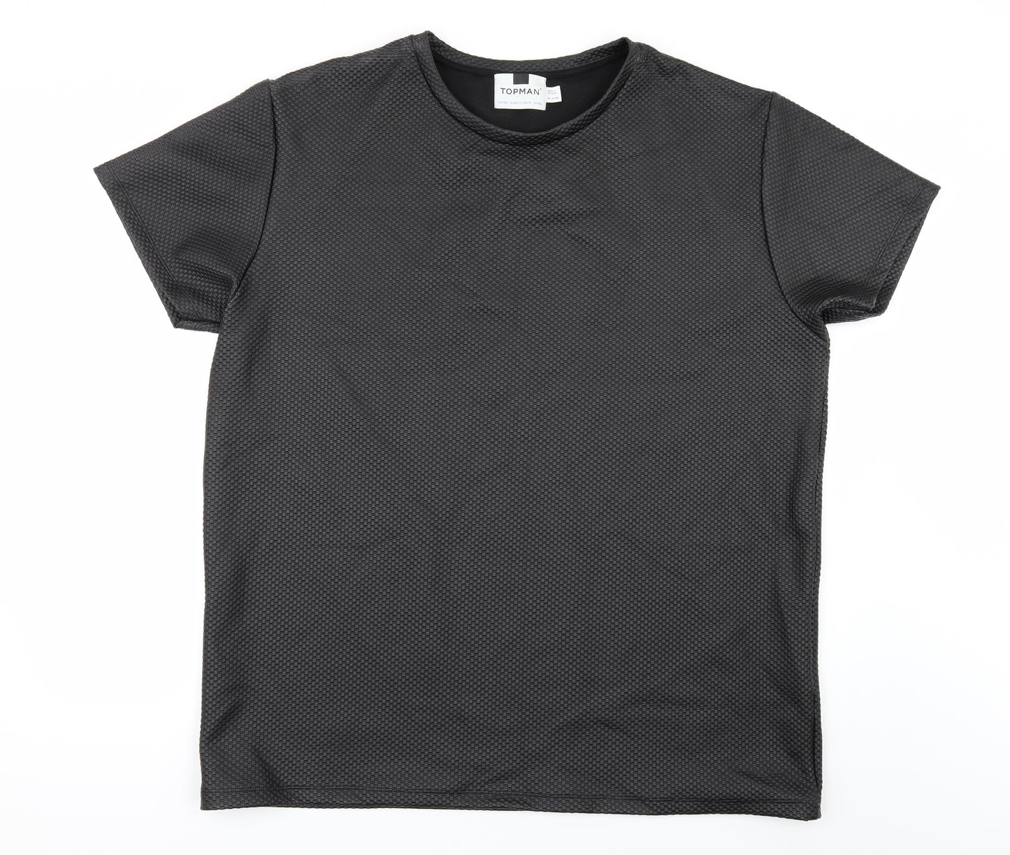 Topman Mens Black    T-Shirt Size 2XL