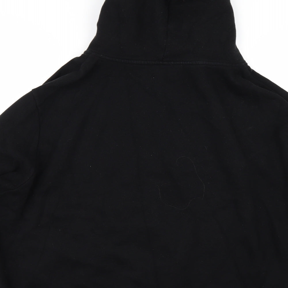 Topman Mens Black   Full Zip Hoodie Size 2XL