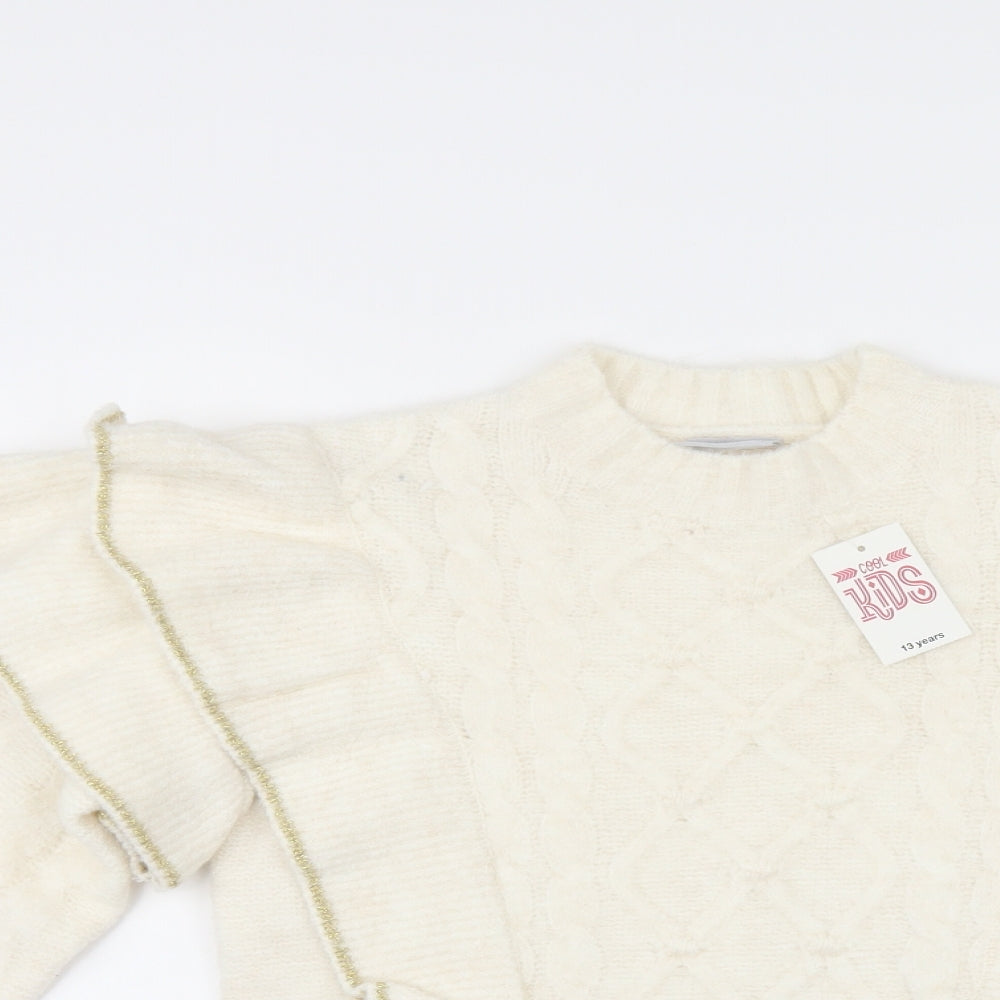 NEXT Girls Ivory   Pullover Jumper Size 13 Years