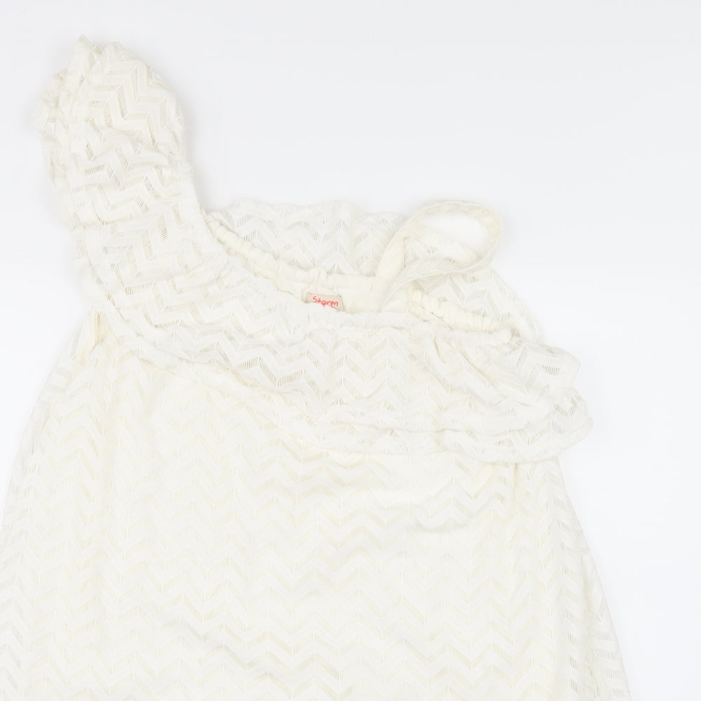 Monsoon Girls Ivory   A-Line  Size 13-14 Years  - LACE