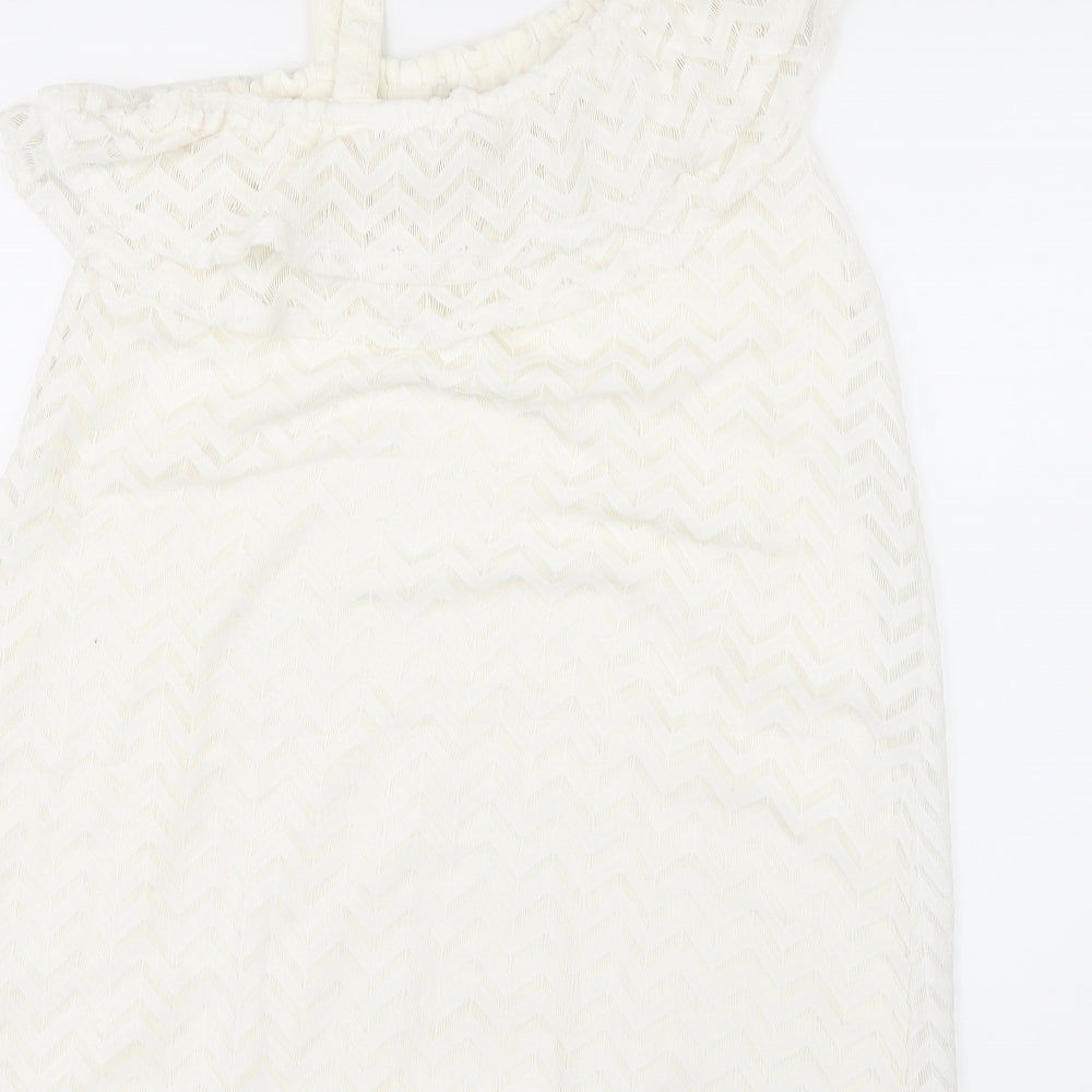 Monsoon Girls Ivory   A-Line  Size 13-14 Years  - LACE