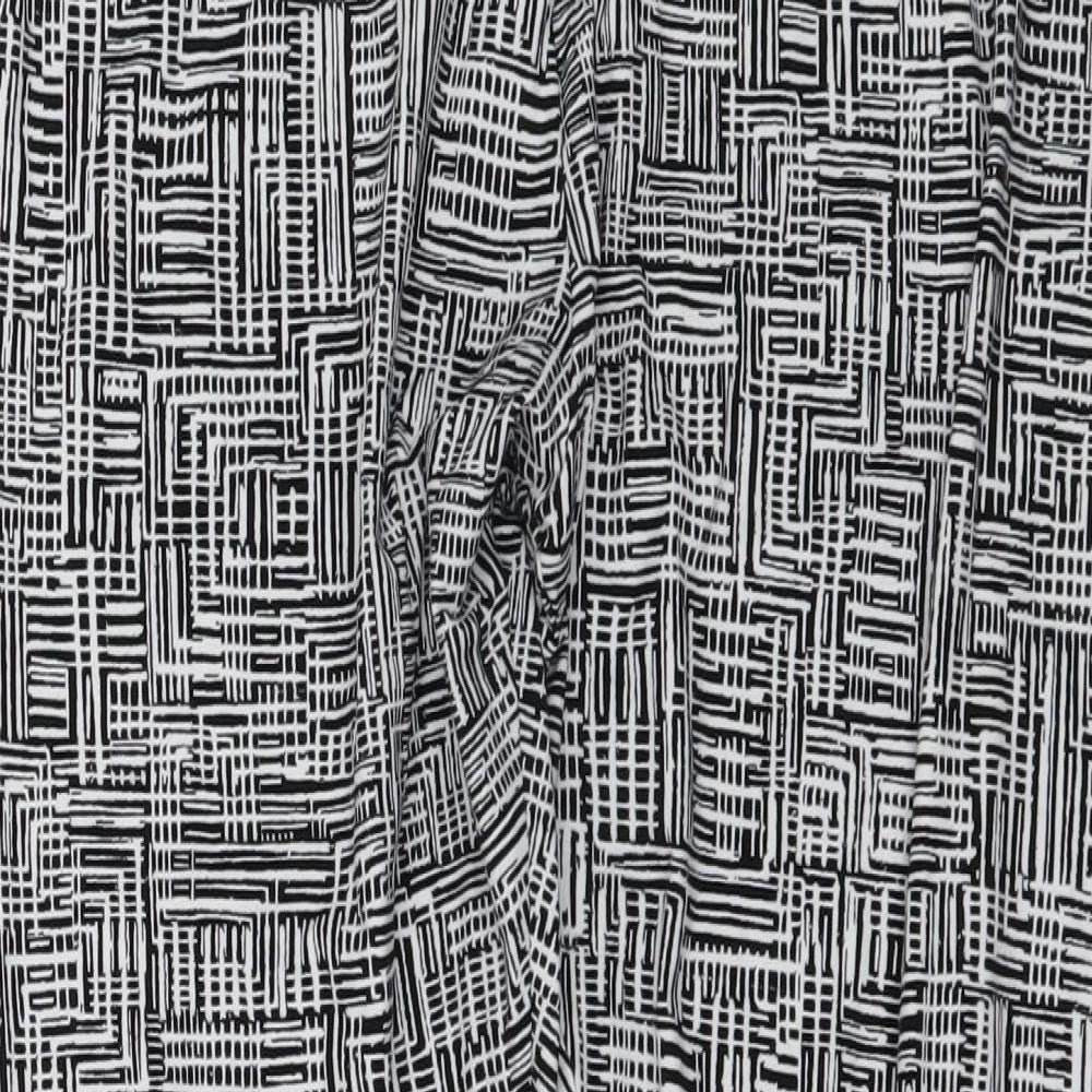 Primark Womens Black Geometric  Carrot Leggings Size L L26 in