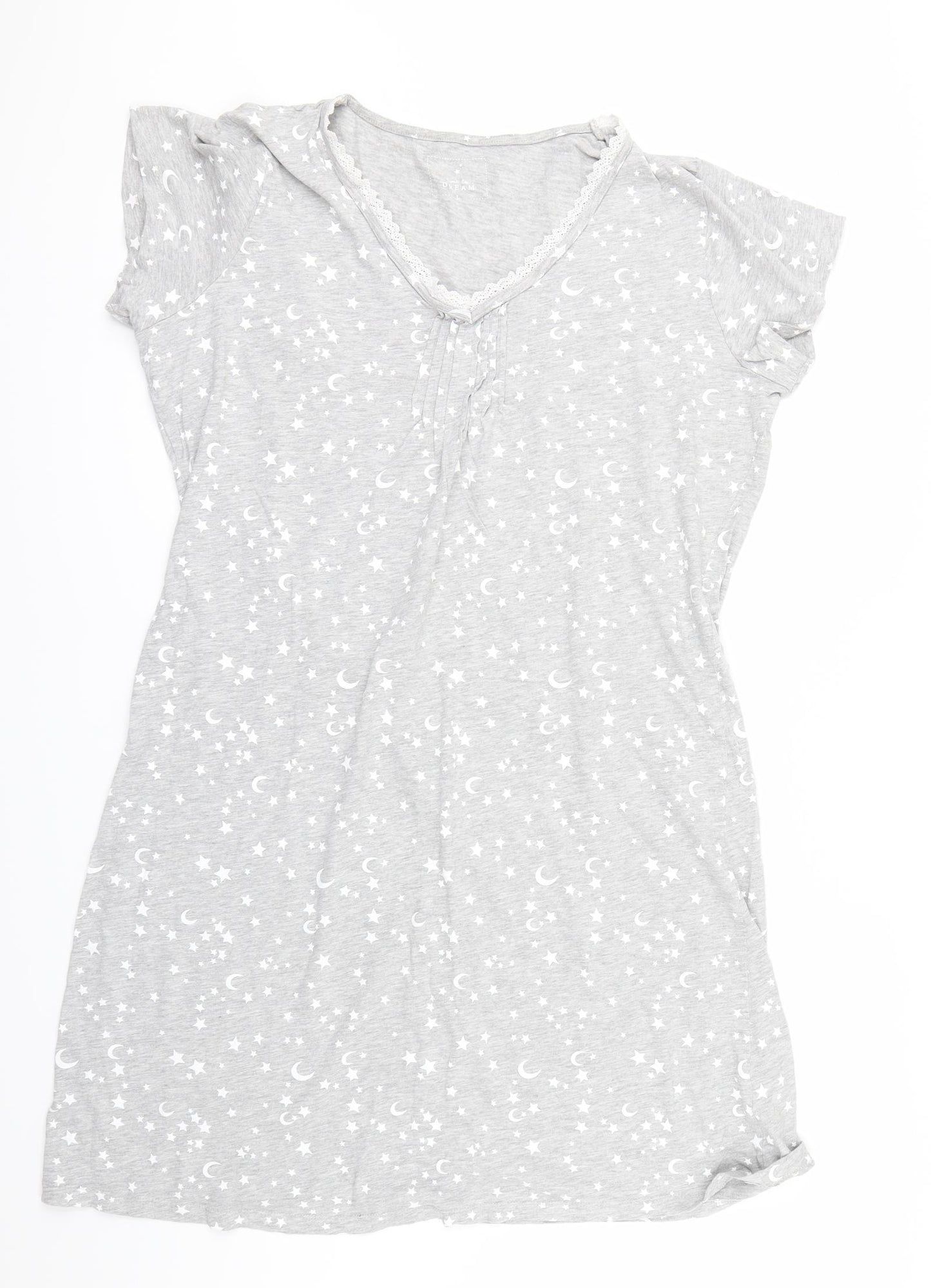 Matalan Womens Grey Geometric  Top Dress Size L