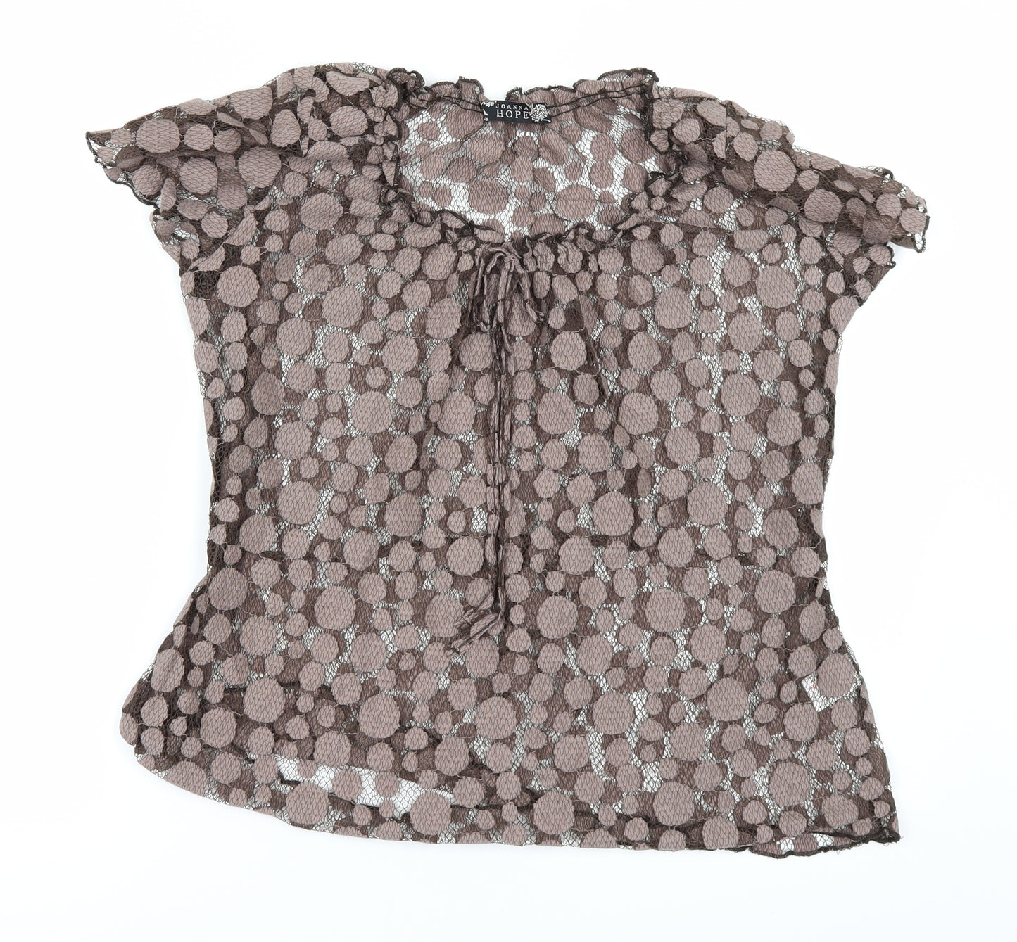 Joanna Hope Womens Brown   Basic T-Shirt Size 14