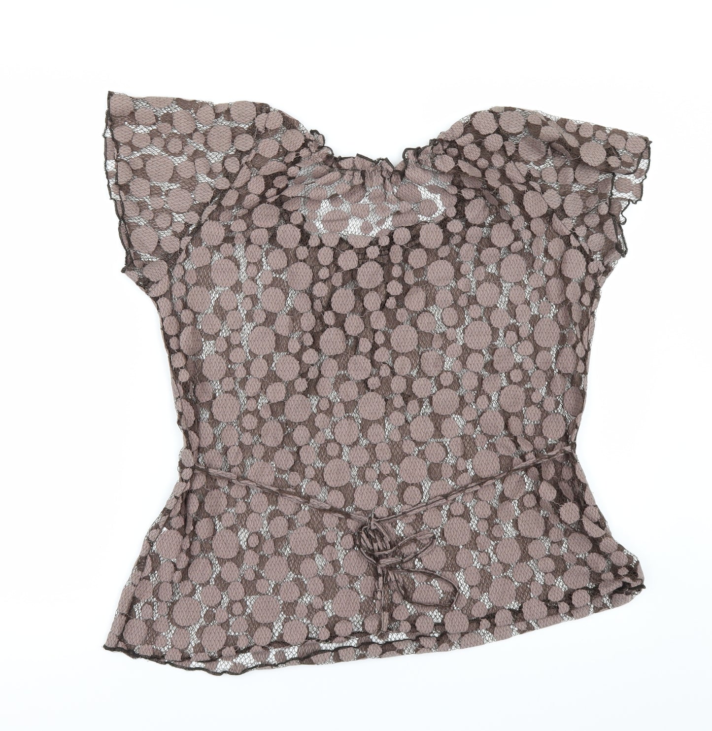 Joanna Hope Womens Brown   Basic T-Shirt Size 14