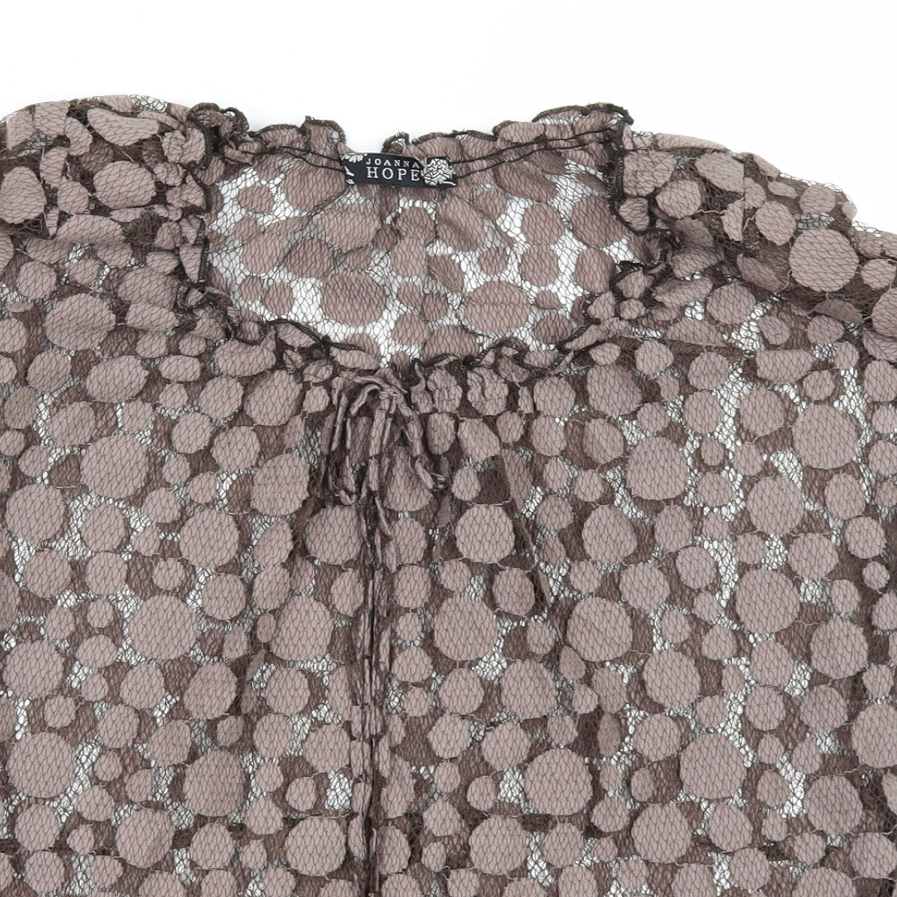 Joanna Hope Womens Brown   Basic T-Shirt Size 14