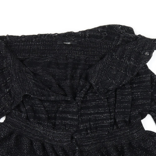 George Womens Black   Cardigan Jumper Size 8