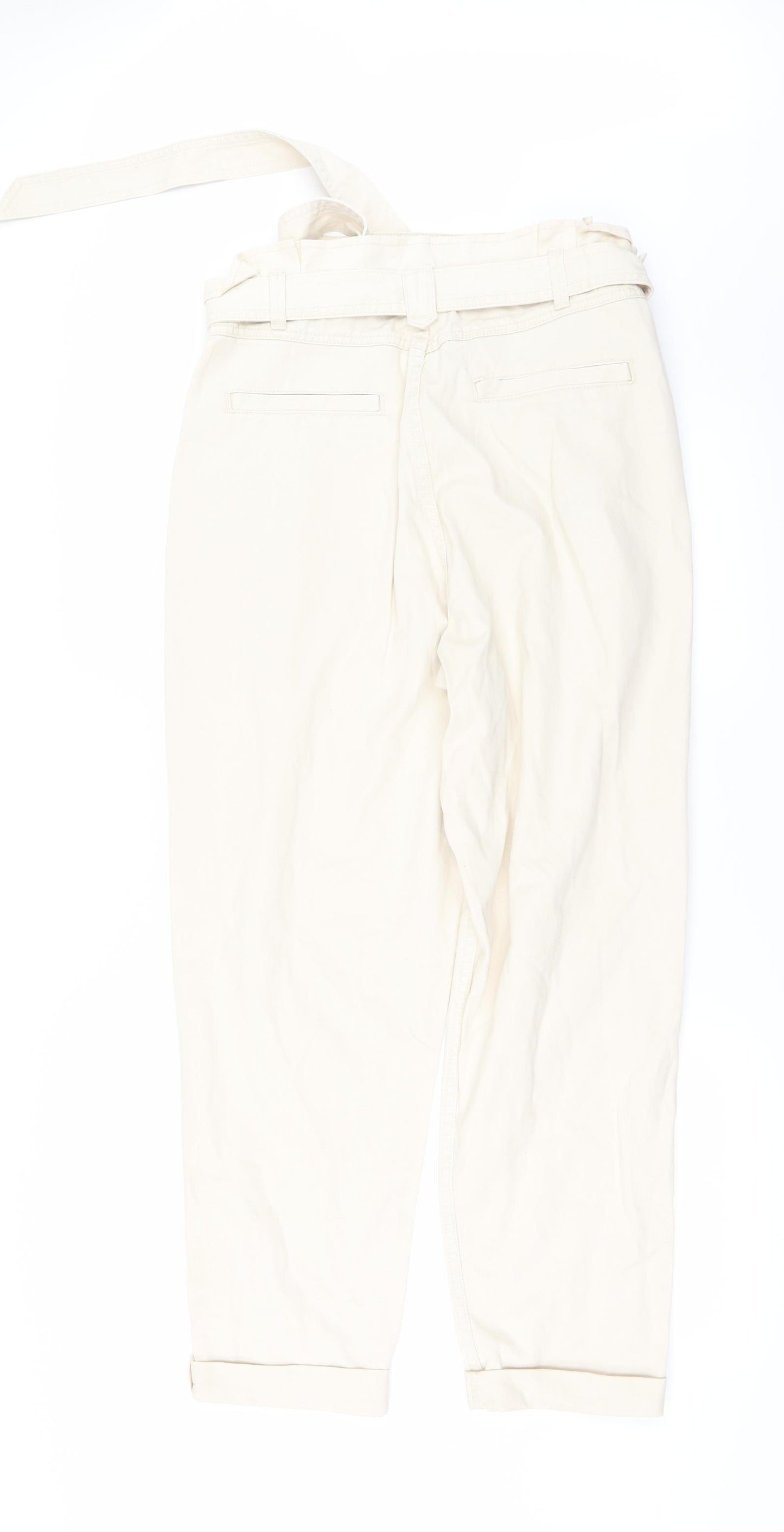 New Look Womens Beige  Denim Straight Jeans Size 12 L28 in