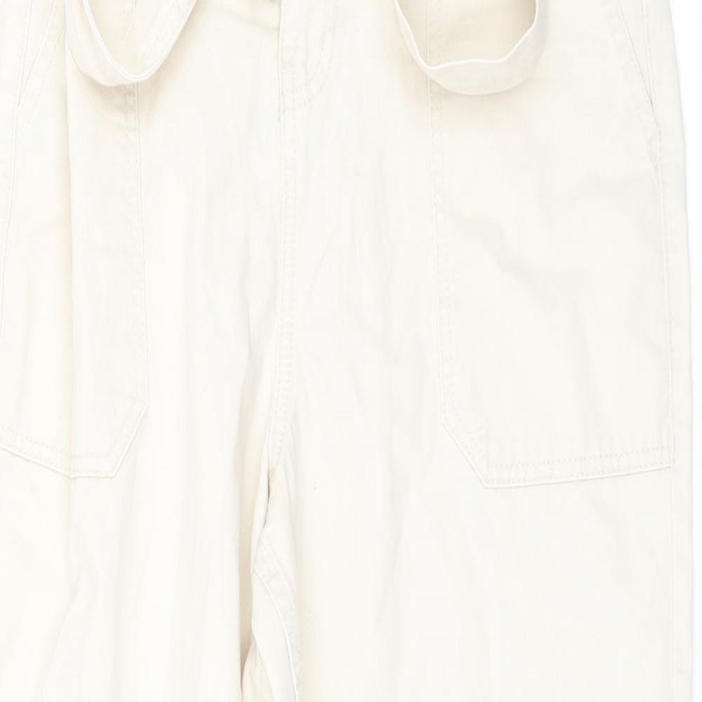 New Look Womens Beige  Denim Straight Jeans Size 12 L28 in
