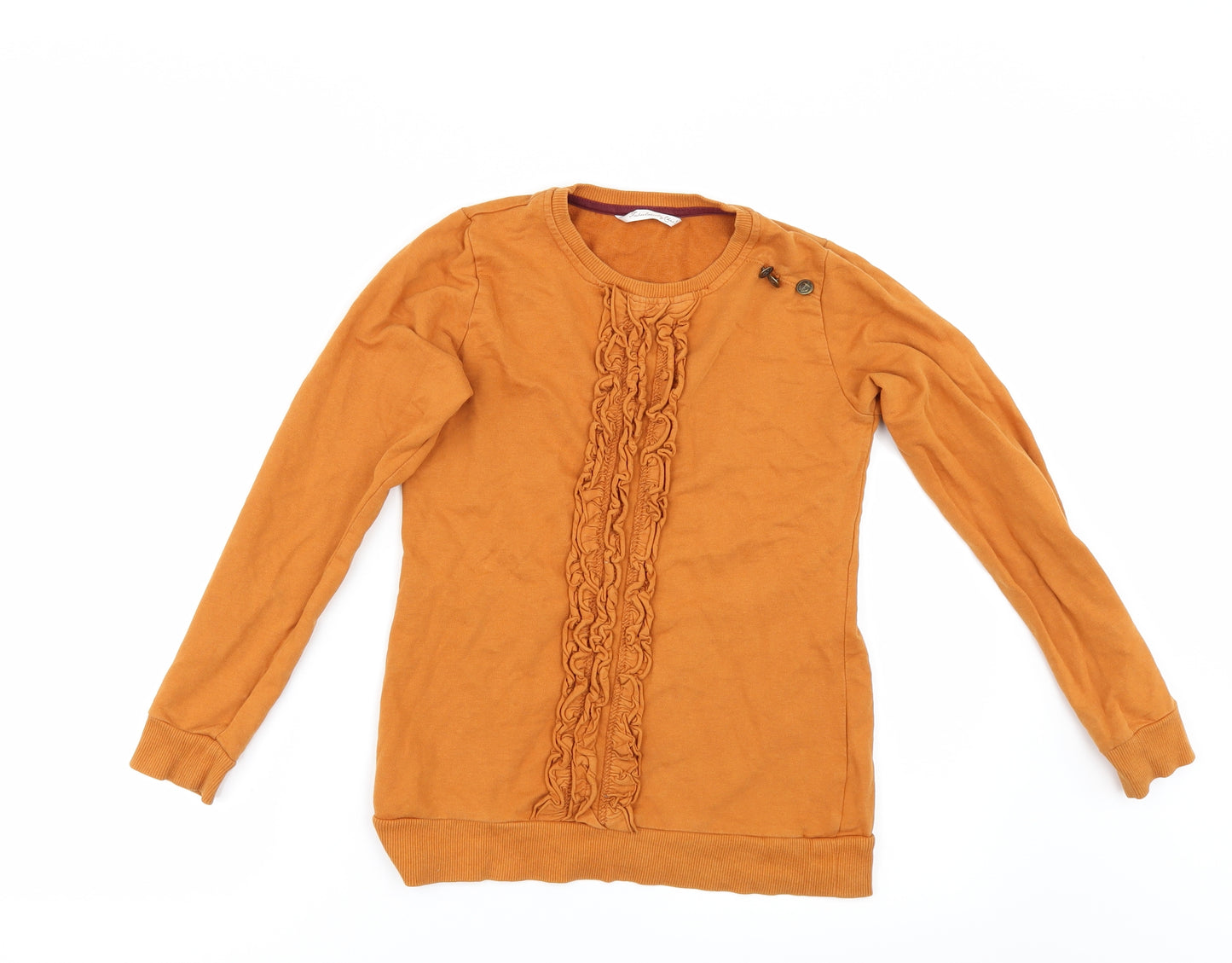 Fabulously Chic Girls Orange   Pullover Sweatshirt Size 10-11 Years