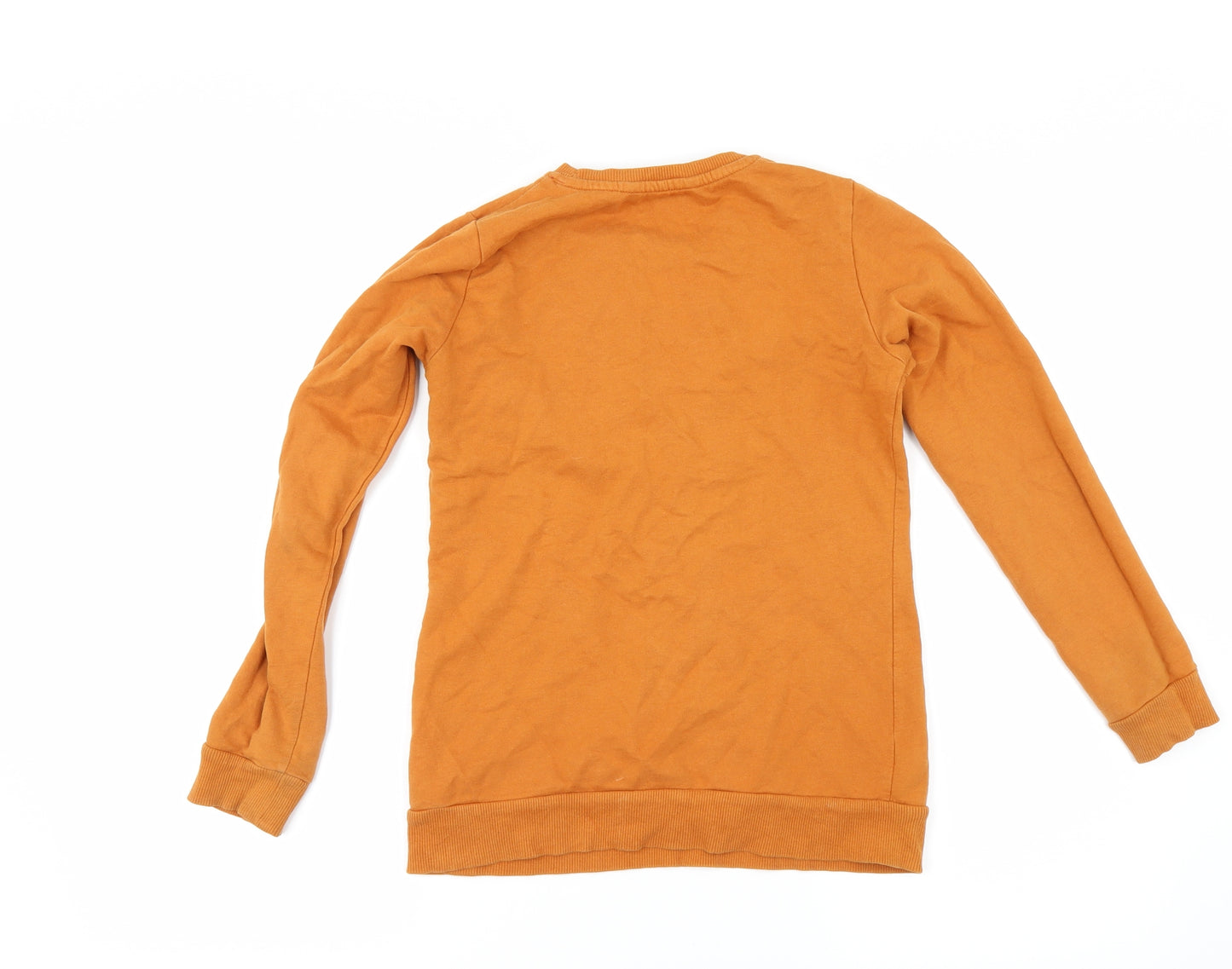 Fabulously Chic Girls Orange   Pullover Sweatshirt Size 10-11 Years